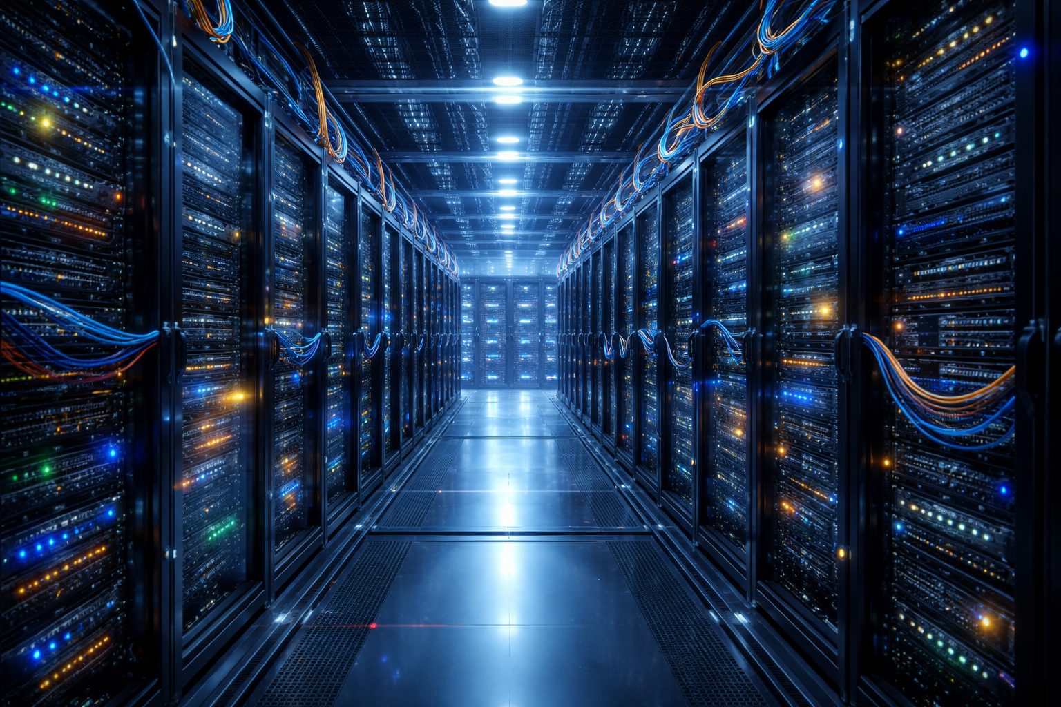 Bare-metal server racks and infrastructure capacity visual